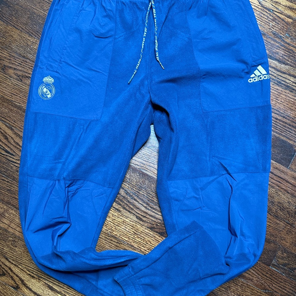 Adidas Blue Sweatpants with Elastic Waistband
